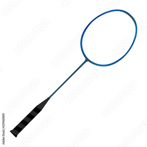 Badminton racket ,equipments for badminton game sport , illustration 