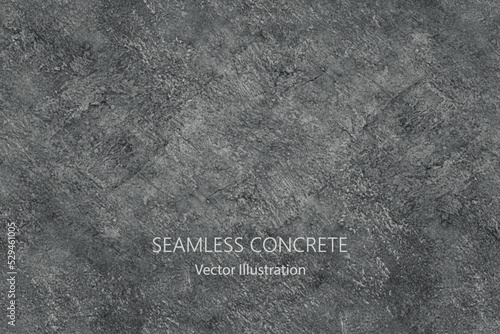 Seamless vector gray concrete texture. Stone wall background. © Rodin Anton