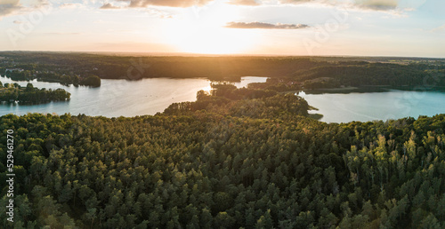 Fototapeta Naklejka Na Ścianę i Meble -  sunrise over the lake - Mecklenburger Seenplatte