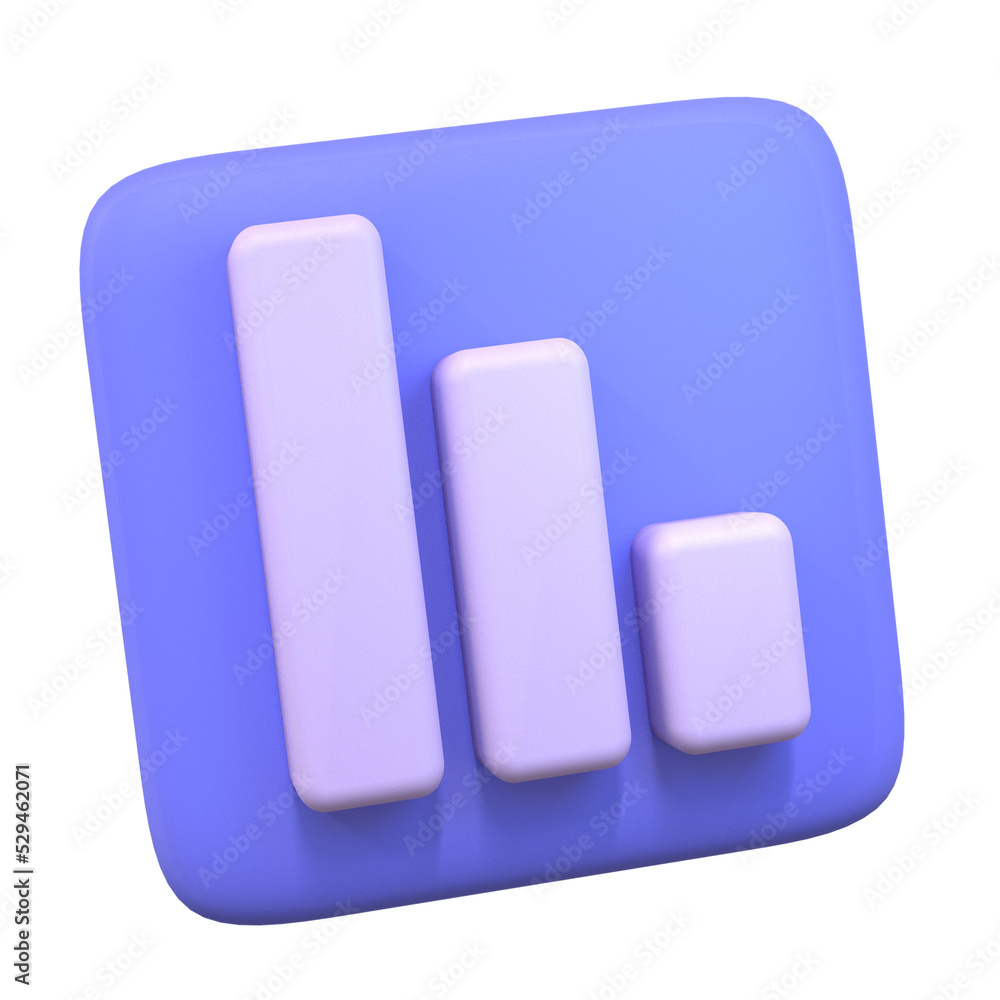3d render icon chart 3d render icon chart