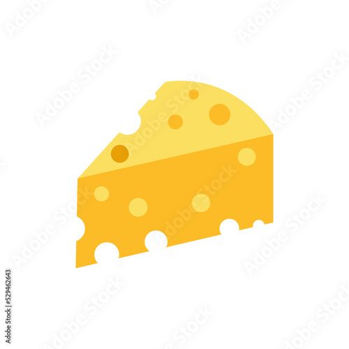 Cheese icon. flat illustration of cheese - vector icon. Cheese sign symbol