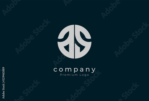 Initial AS monogram Logo, stylish letter A and S logo design, vector illustration	
