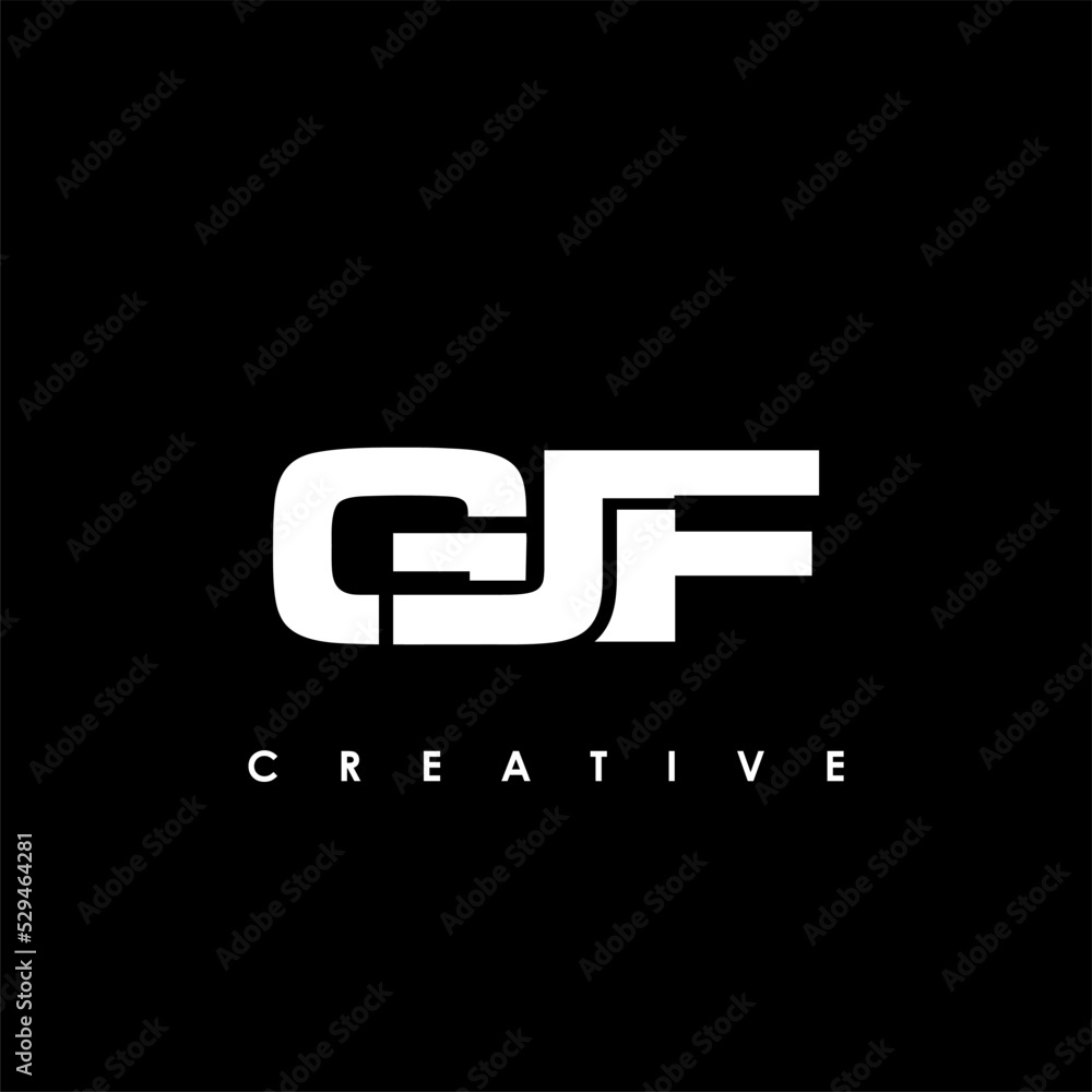 GJF Letter Initial Logo Design Template Vector Illustration GJF Letter Initial Logo Design Template Vector Illustration