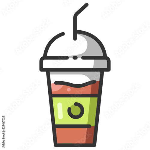 smoothie line color icon