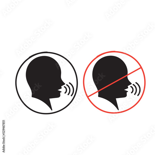 han drawn doodle Talking icon illustration vector