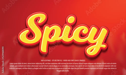 Spicy sauce 3d editable text effect