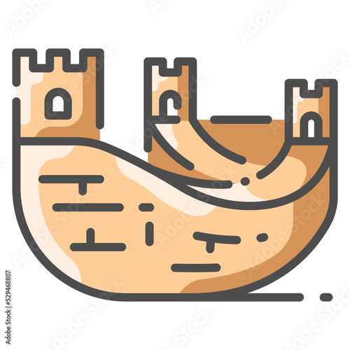 great wall line color icon