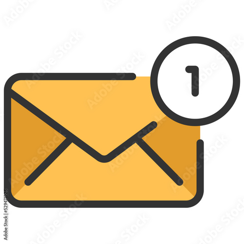 notification email line color icon