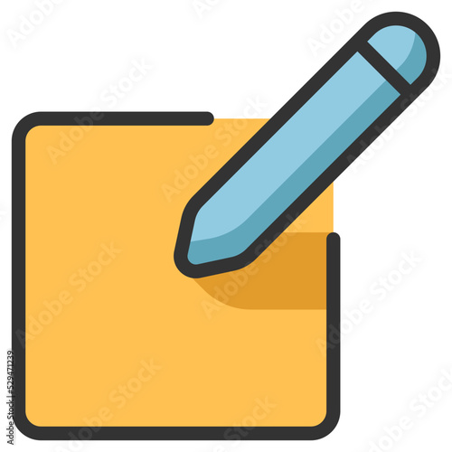 write email line color icon