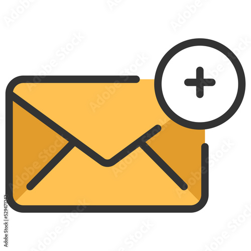 add email line color icon