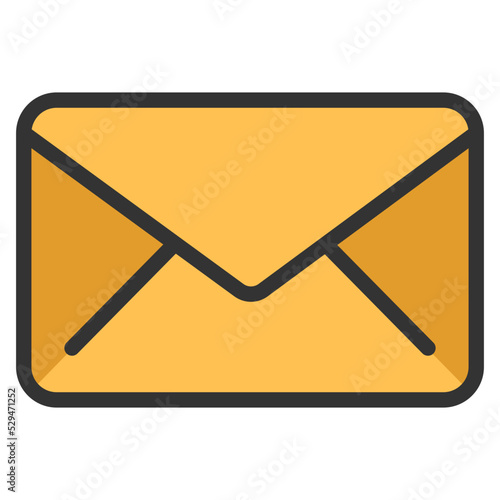 envelope line color icon