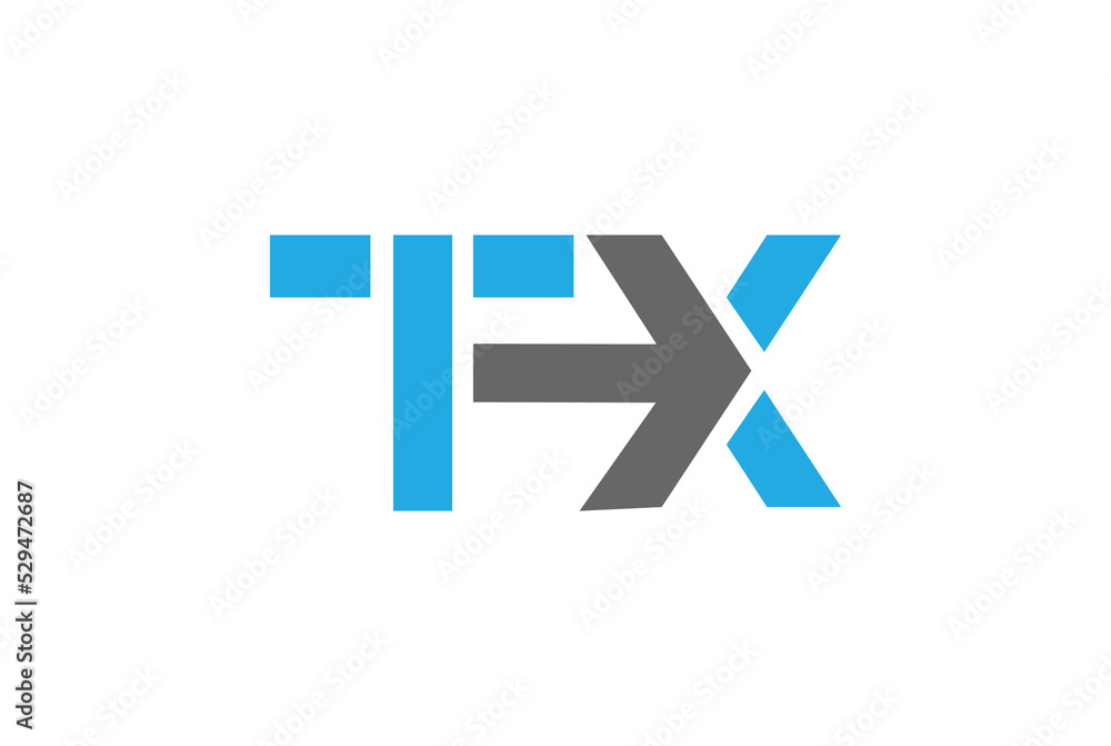 Creative TX letter with arrow. Modern XT Logo Design for business Creative TX letter with arrow. Modern XT Logo Design for business