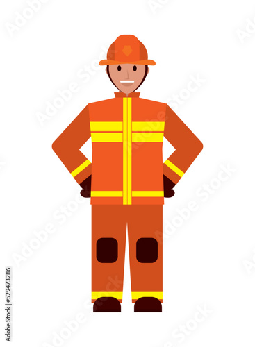 cartoon fireman icon