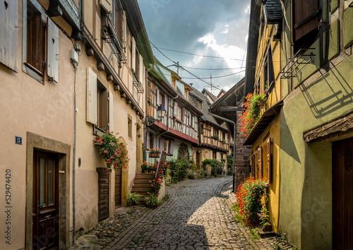Street scene in Eguisheim France © Anthony Shaw
