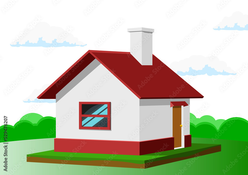 House PNG illustration with transparent background