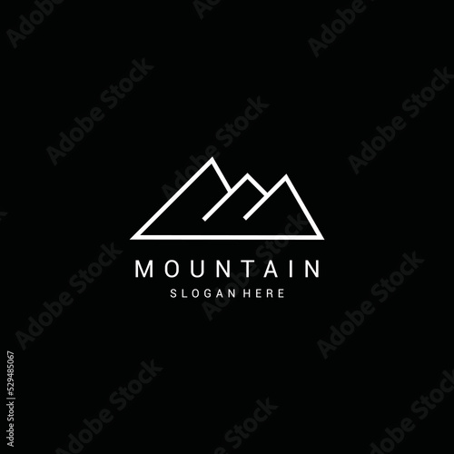 mountain logo vector illustration design premium vector