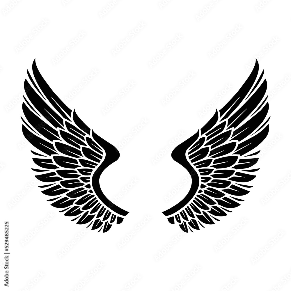 Fototapeta premium eagle wings vector