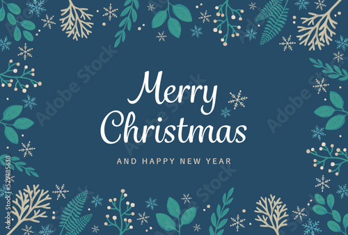 クリスマスのフレーム素材