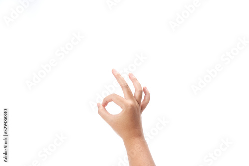 right hand  isolated on white background