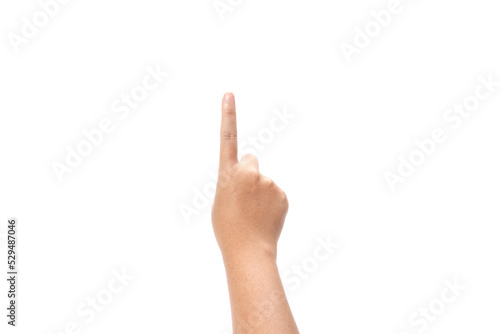 right hand  isolated on white background