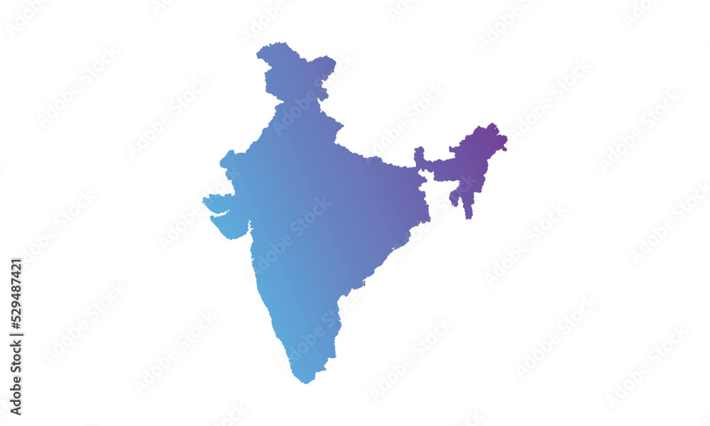 india map background with color gradient