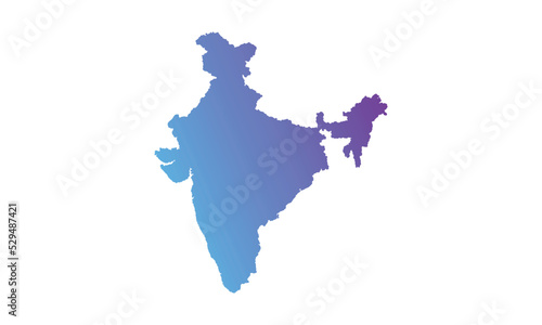 india map background with color gradient