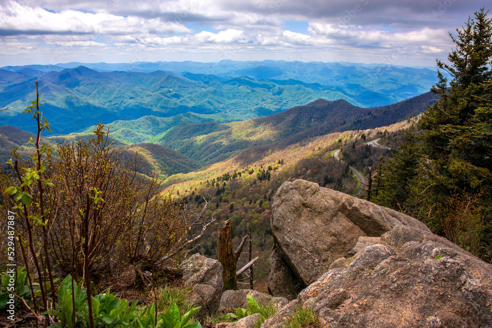 Scenic Landscape of the Blue Ridge Mountains Scenic Landscape of the Blue Ridge Mountains