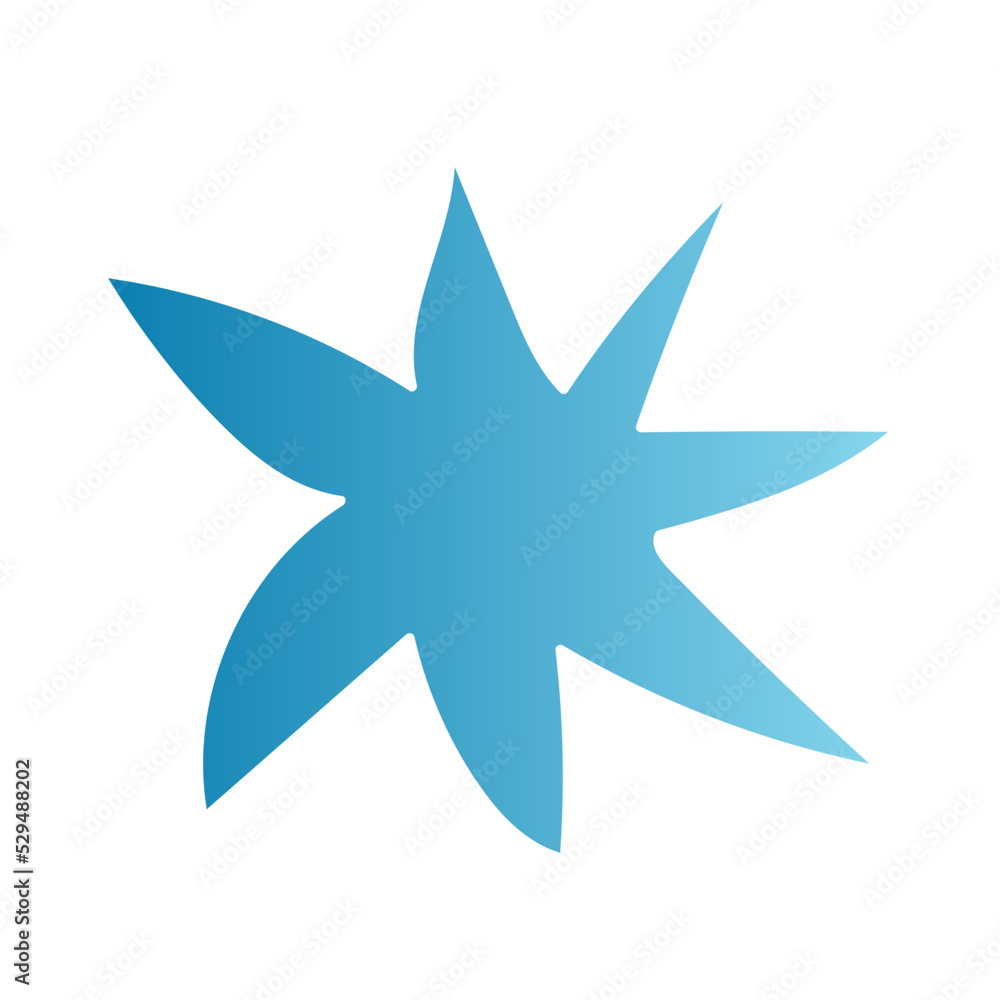 Obraz premium abstract modern organic shape doodle