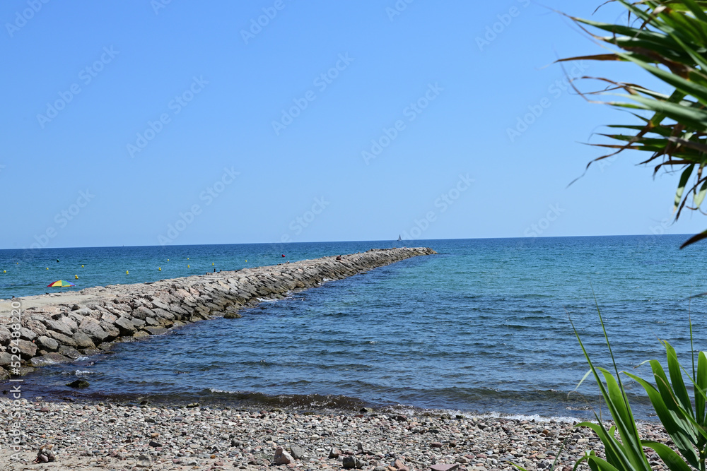 Fototapeta premium strand im cambrils, tarragona, spanien 