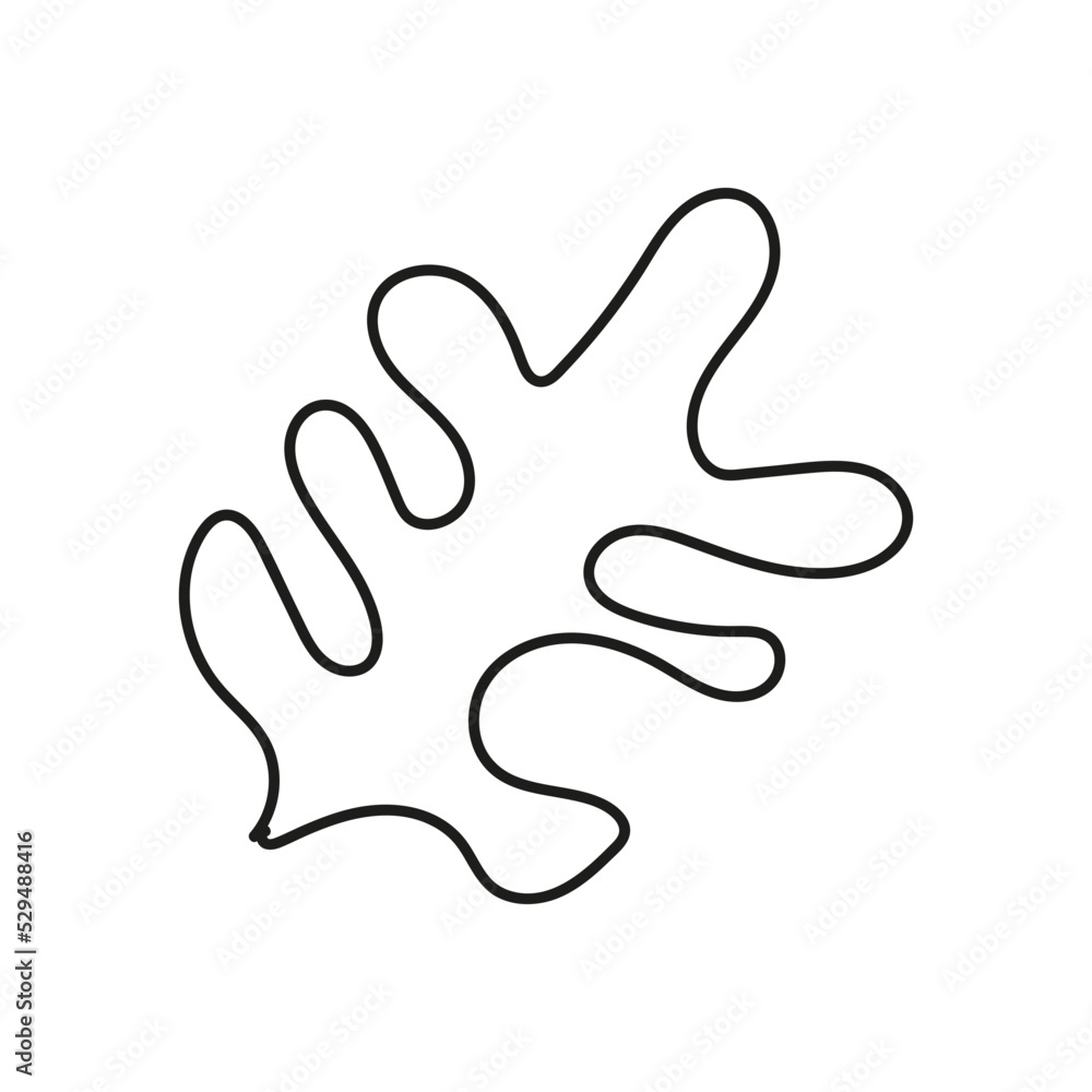 abstract modern organic shape doodle abstract modern organic shape doodle
