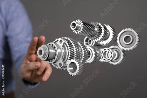 Neural network 3D illustrat...