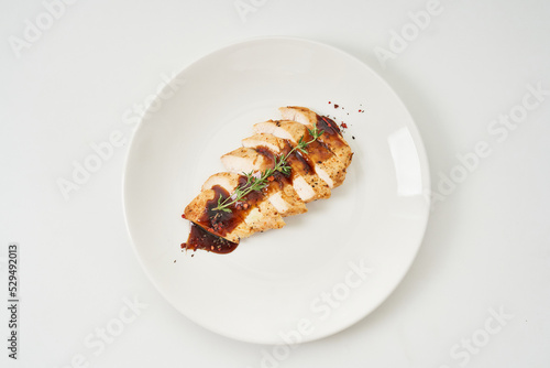 baked fish with teriyaki sauce