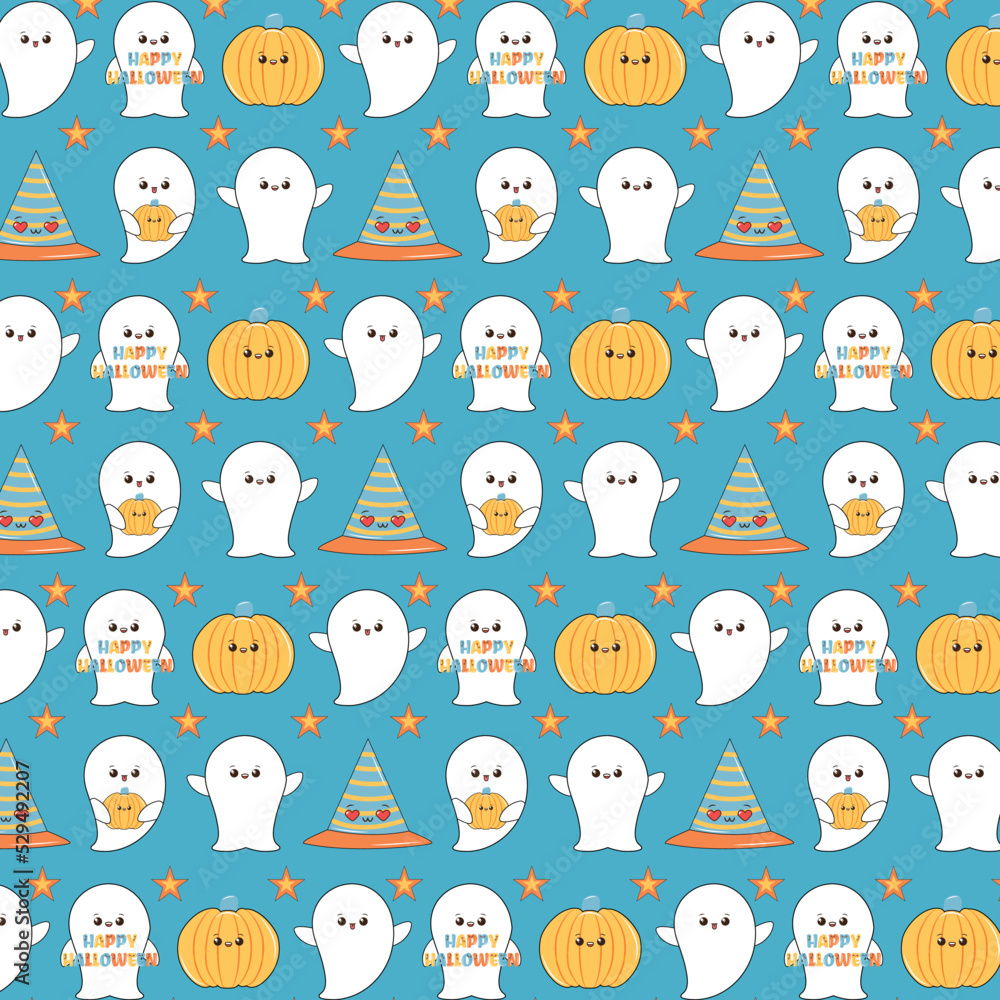 Happy halloween seamless pattern background set. Halloween seamless pattern groovy Retro 90s style. Groovy 90s style cartoon pattern for Halloween.Decoration, wrapping papers, greeting cards, web page Happy halloween seamless pattern background set. Halloween seamless pattern groovy Retro 90s style. Groovy 90s style cartoon pattern for Halloween.Decoration, wrapping papers, greeting cards, web page