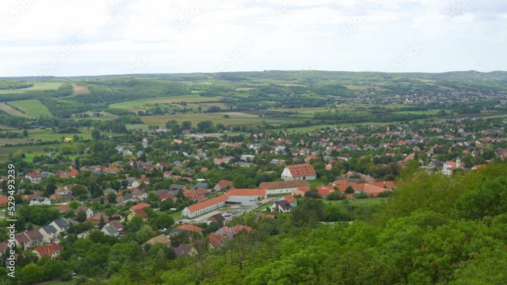 Beauitful village with green trees and grass In Hungary Beauitful village with green trees and grass In Hungary