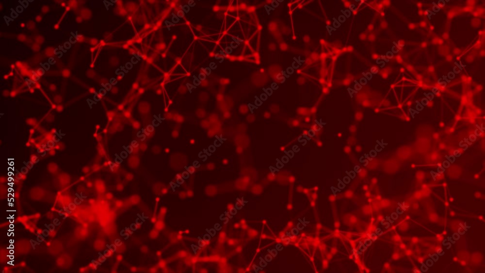 Red color plexus technology background Red color plexus technology background