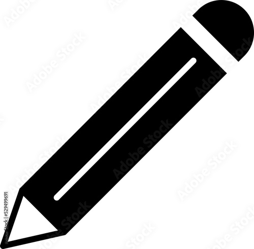 Isolated icon of a pen. Concept of creative writing and drawing.