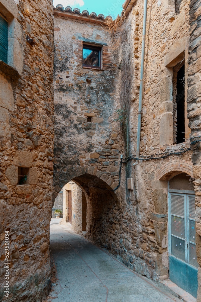 Púbol, village in the municipality of La Pera, in the county of Baix Empordà, in the province of Girona, Catalonia, Spain
