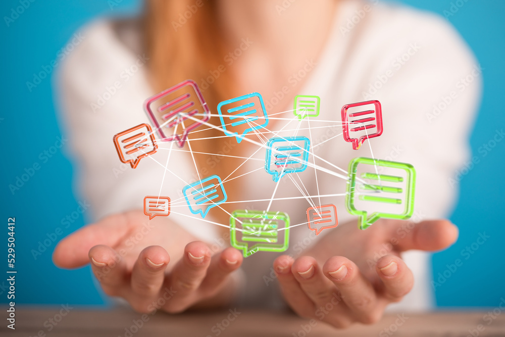 speaking bubble communication conference Digital Network speaking bubble communication conference Digital Network