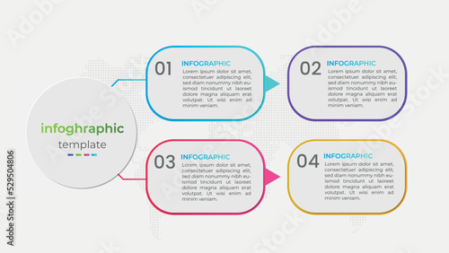 Four option business infographic element