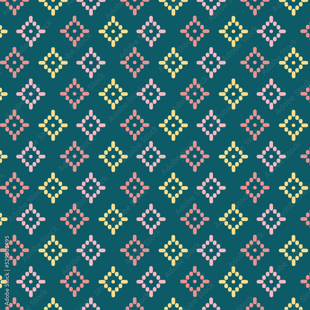 Thai silk fabric pattern. Textiles Thai Traditional Textiles. Pattern design for background or wallpaper and clothes.
