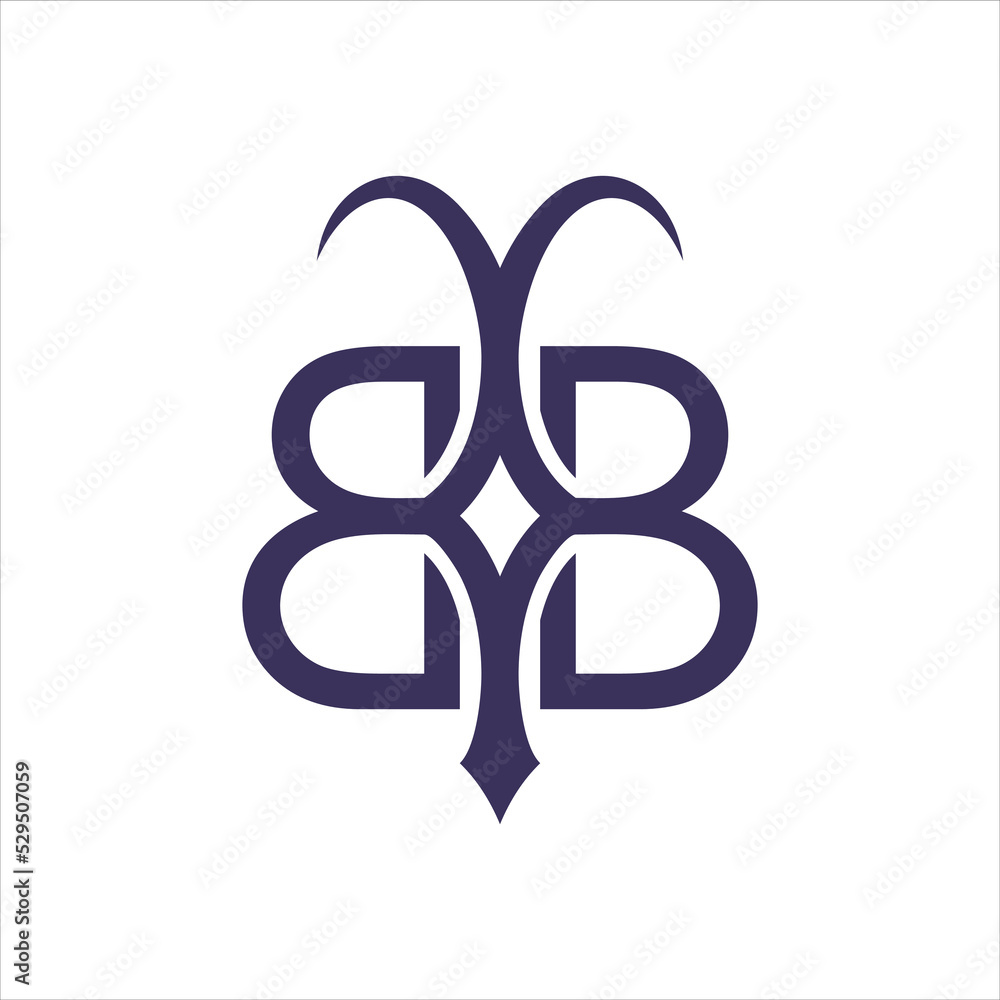 letter b logo vector butterfly template letter b logo vector butterfly template