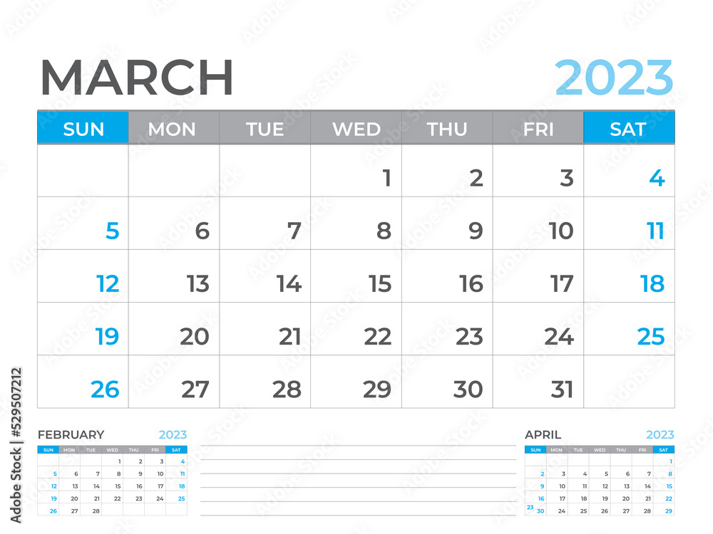 March 2023 page, Calendar 2023 template, Desk calendar 2023 year, planner design, Wall calendar, week starts on sunday, stationery design, Desk office, organizer office, vector eps10 March 2023 page, Calendar 2023 template, Desk calendar 2023 year, planner design, Wall calendar, week starts on sunday, stationery design, Desk office, organizer office, vector eps10
