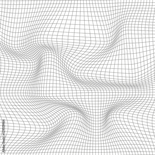 Digital wave texture with lines on the background. Big data visualization. Vector illustrations.