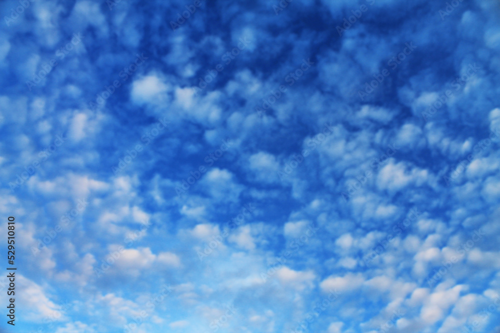 The sky is covered with a soft warm blanket of clouds. Background, wallpaper for designers