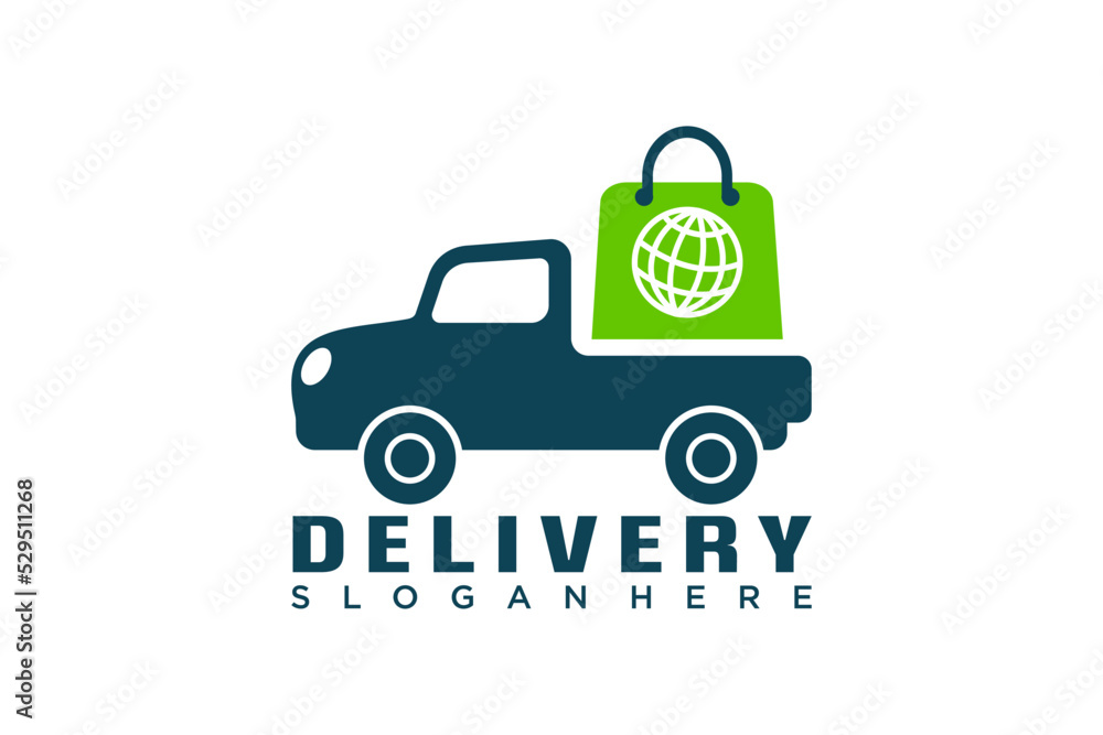 Delivery car icon logo design vector template Delivery car icon logo design vector template