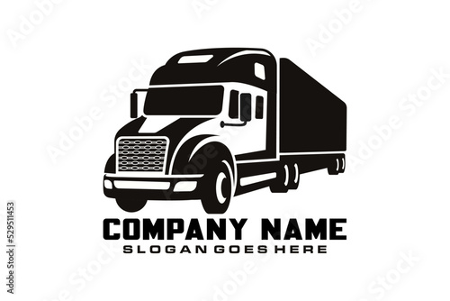 Truck Company Transportation Logo Illustration