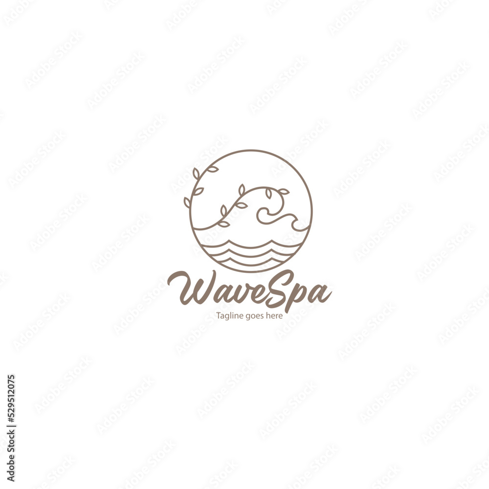 Wave spa logo Wave spa logo