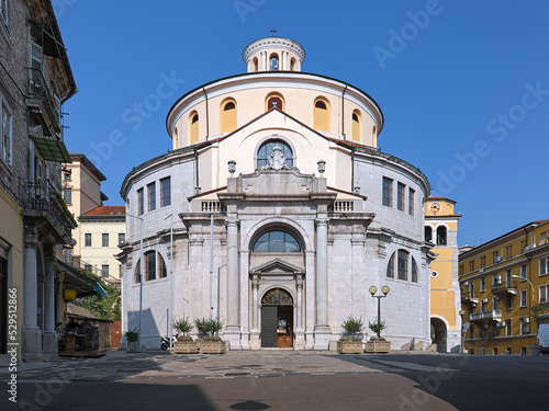 Rijeka Cathedral of St. Vitus Cathedral in Rijeka, Croatia. The present church was founded in 1638 and built by design of the Jesuit monk and architect Giacomo Briano.