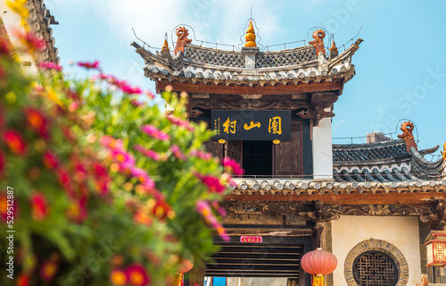 ancient village building in yunnan China