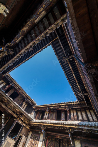 ancient village building in yunnan China